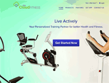 Tablet Screenshot of mycloudfitness.com